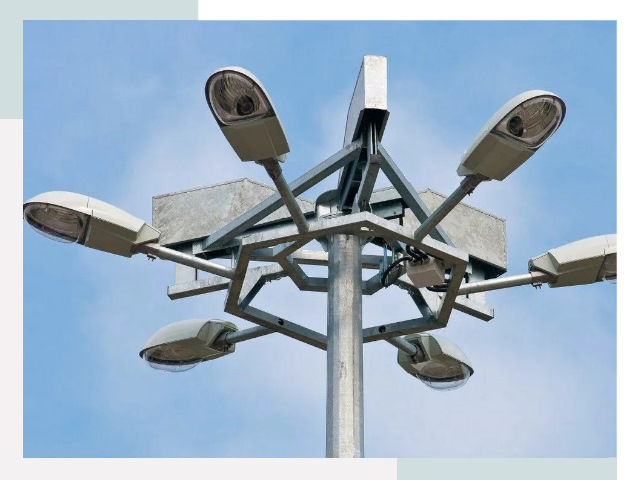 Монтаж осветительных мачт в Нижнем Новгороде