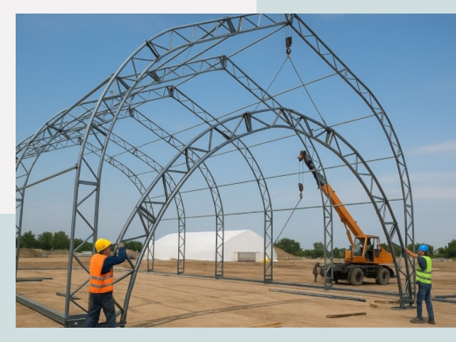 Монтаж ангаров в Нижнем Новгороде от 625 руб. - Надежно и быстро